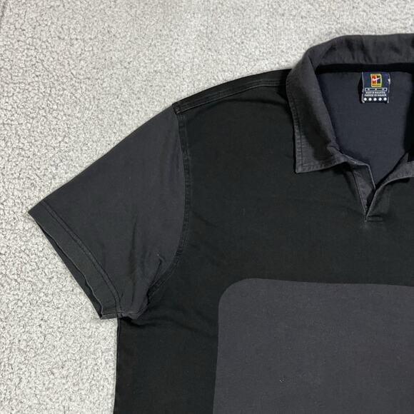 Nike Polo Shirt Mens Medium Gray Tennis Court Vintage Retro Agassi - Picture 7 of 15